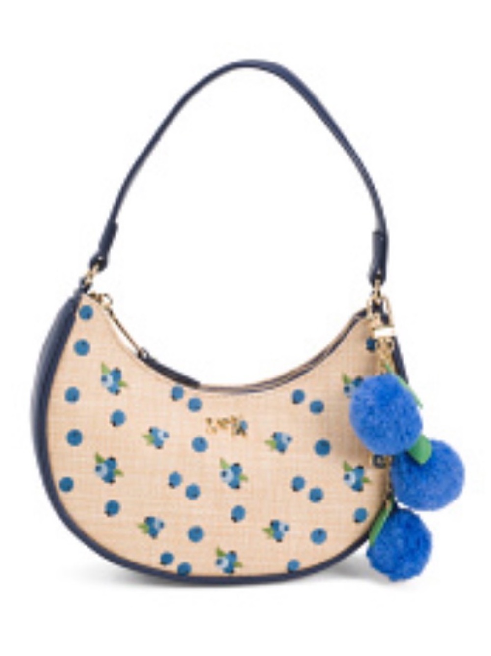 BETSEY JOHNSON Blueberry Crescent Shoulder Bag